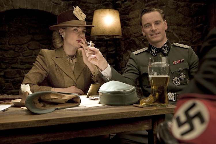 Diane Kruger (left) and Michael Fassbender (right) undercover.