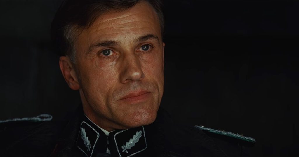 General Hans Landa interrogating the owner of the dairy farm.