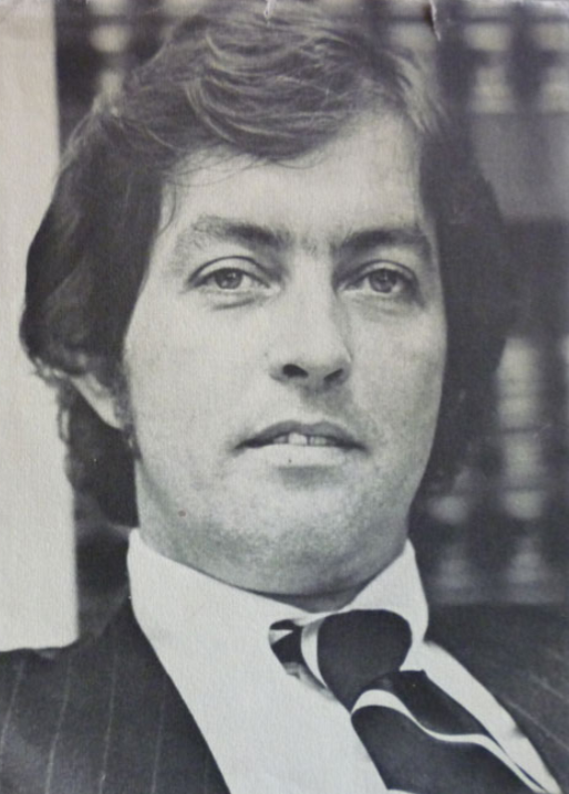 A portrait of novelist George V. Higgins.