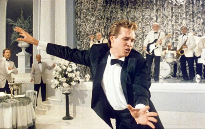 Val Kilmer dancing like Elvis Presley